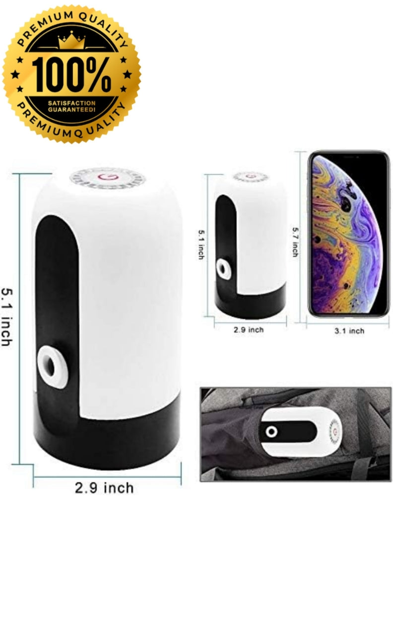 "SNAPFLICK® Smart Automatic Water Dispenser Pump for 20L Bottled Water | USB Rechargeable | 1-Touch Operation"